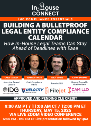 Building a Bulletproof Legal Entity Compliance Calendar: How In-House Legal Teams Can Stay Ahead of Deadlines with Ease