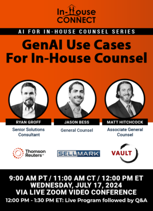 GenAI Use Cases For In-House Counsel