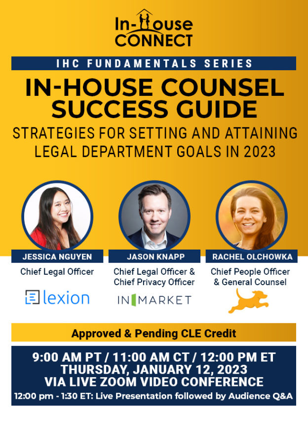 InHouse Counsel Success Guide Strategies for Setting and Attaining Legal Department Goals in