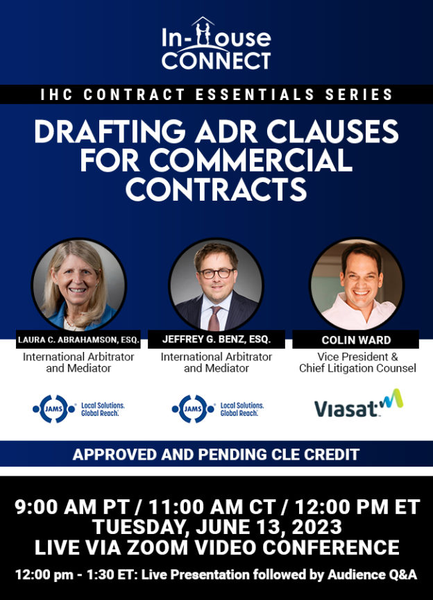 Drafting ADR Clauses For Commercial Contracts - In-House Connect