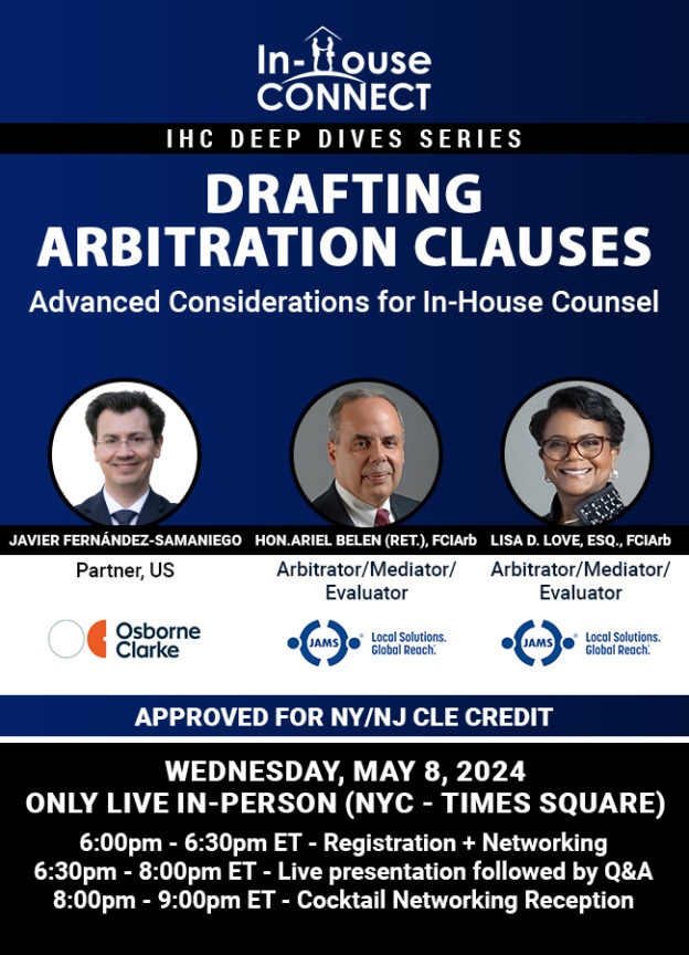 Drafting Arbitration Clauses Advanced Considerations for InHouse