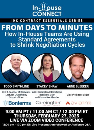 From Days to Minutes: How In-House Teams Are Using Standard Agreements to Shrink Negotiation Cycles