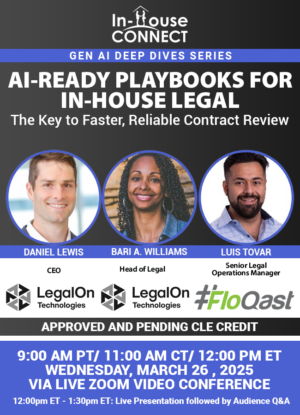 AI-Ready Playbooks for In-House Legal: The Key to Faster, Reliable Contract Review