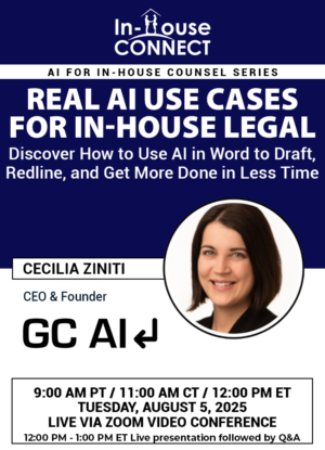 Real AI Use Cases For In-House Legal: Discover how to use AI in Word to draft, redline, and get more done in less time