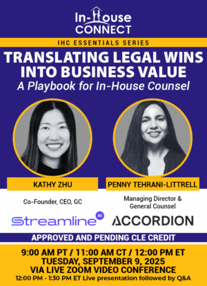Translating Legal Wins into Business Value: A Playbook for In-House Counsel