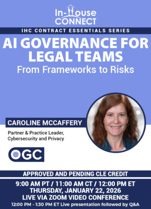 AI Governance for Legal Teams: From Frameworks to Risks