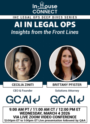 AI in Legal Ops: Insights from the Front Lines